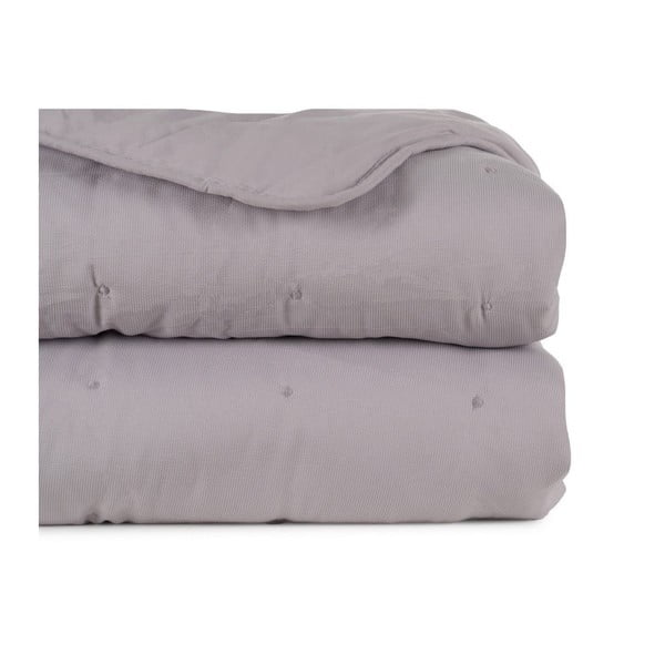 Copriletto grigio con rivestimento trapuntato 230x280 cm – Ixia