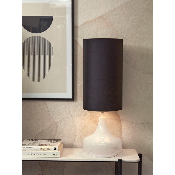 Lampada da tavolo nera con paralume in tessuto (altezza 75 cm) Reykjavik - it's about RoMi-image-1