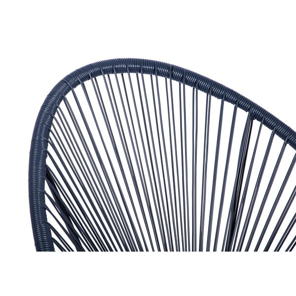 Sedia da giardino in rattan artificiale blu Avocado - Bonami Selection-image-4