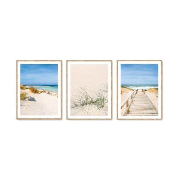 Set di dipinti 3 pz 30x40 cm To the Beach – knor