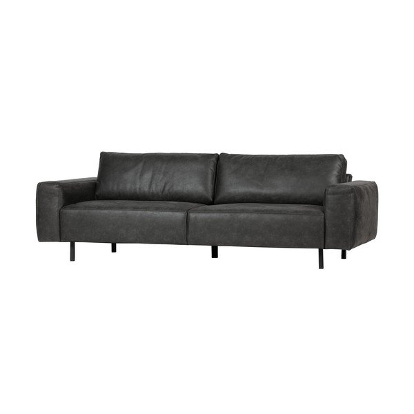 Divano antracite in similpelle Rebound - WOOOD-image-3