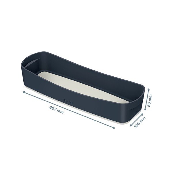 Scatola da tavolo grigia con organizer Cosy - Leitz-image-4