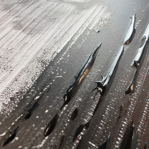 Quadro con elementi dipinti a mano 70x100 cm Touch – Styler-image-1