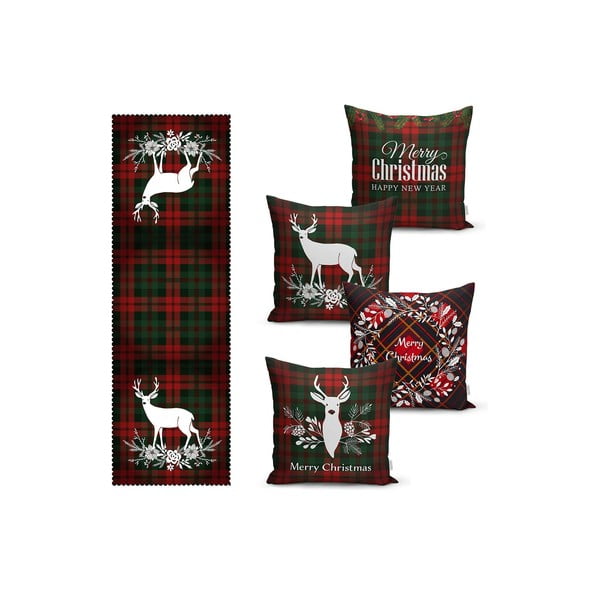 Set di federe e battistrada 5 pezzi - Mila Home