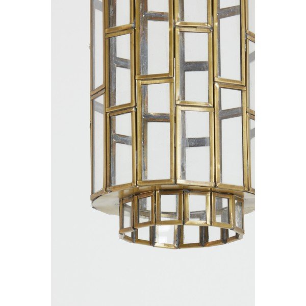 Lampadario color bronzo con paralume in vetro Søstrene – Light & Living-image-2