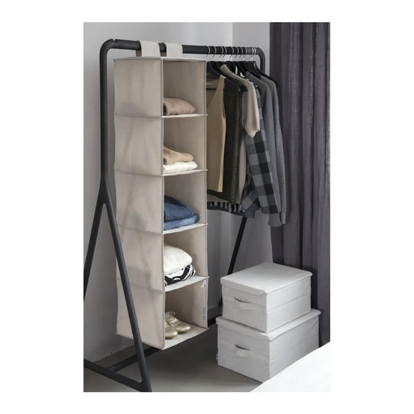 Scatola con coperchio nera in tessuto 45x34x25 cm Soft Storage – Bigso-image-4