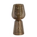 Lampada da tavolo color bronzo in metallo (altezza totale 42 cm) Aboso – Light & Living