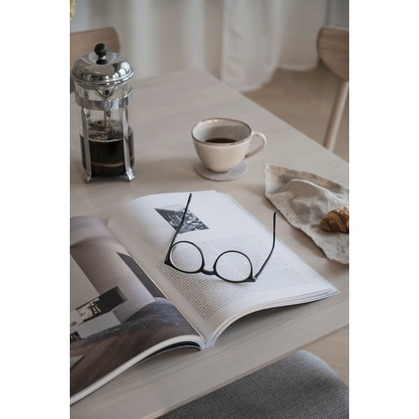 Piano in rovere chiaro per allungare il tavolo da pranzo pieghevole in rovere Filippa - Rowico-image-1