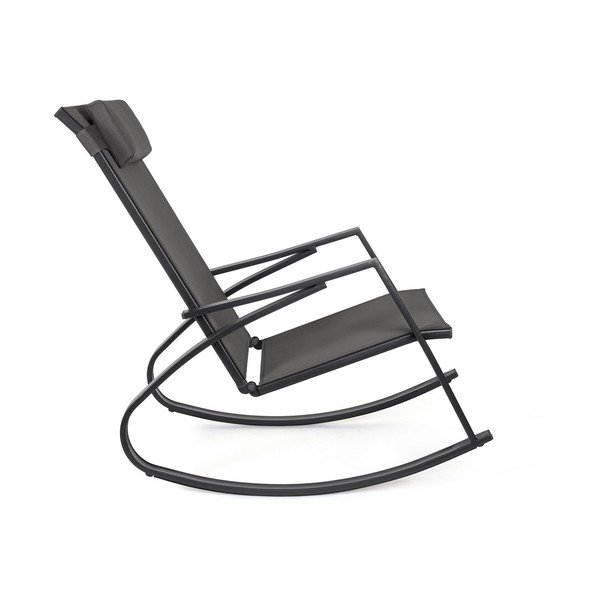 Poltrona da esterno color antracite in metallo Ercolano – Bizzotto-image-3