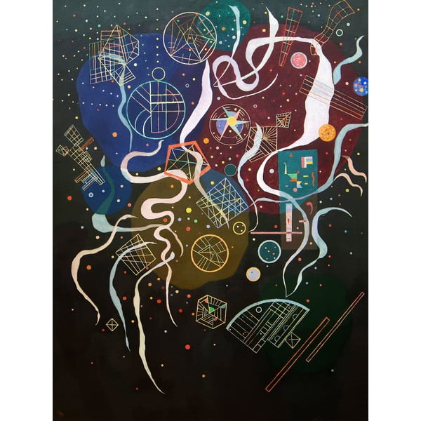 Dipinto - riproduzione 30x40 cm Mouvement I, Wassily Kandinsky - Fedkolor