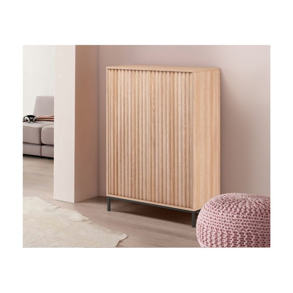 Mobile in rovere decorato in colore naturale 80x110 cm Celine - Støraa-image-4