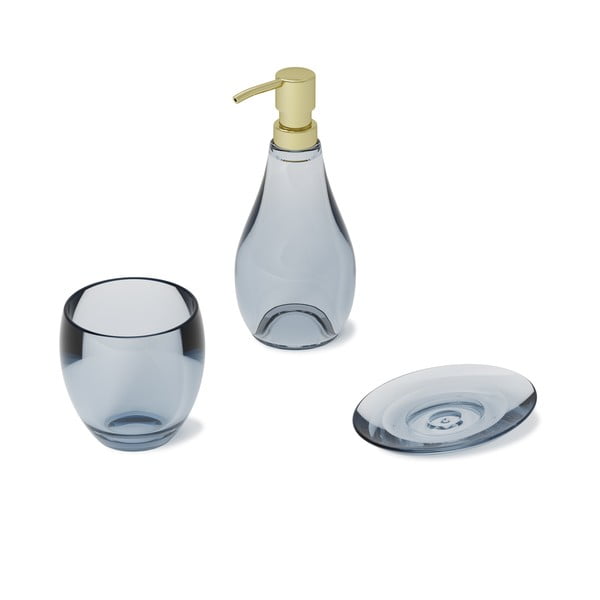 Dispenser di sapone in plastica blu Droplet - Umbra-image-4