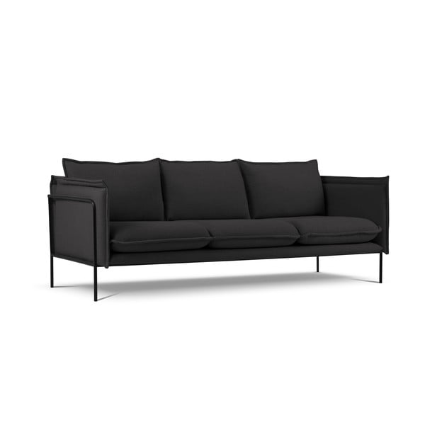 Divano nero , 218 cm Andrea - Interieurs 86-image-1