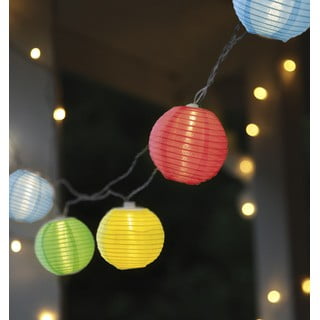 Catena luminosa a LED con lanterne adatta all'esterno , lunghezza 4,5 m Festival - Star Trading