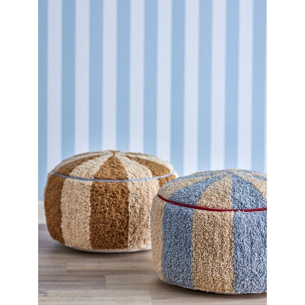 Pouf per bambini azzurro/beige Charoline – Bloomingville Mini-image-2