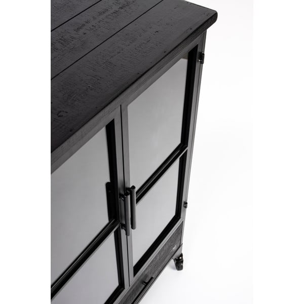 Vetrina in metallo nero 65x105 cm Ferre - White Label-image-3