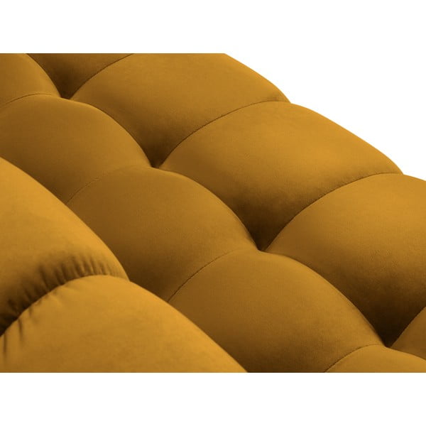 Divano angolare in velluto giallo, angolo sinistro Bali - Cosmopolitan Design-image-1