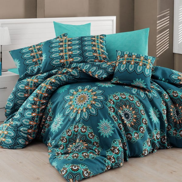 Biancheria da letto con lenzuolo per letto singolo Nazenin Home Hula, 160 x 220 cm - Mijolnir