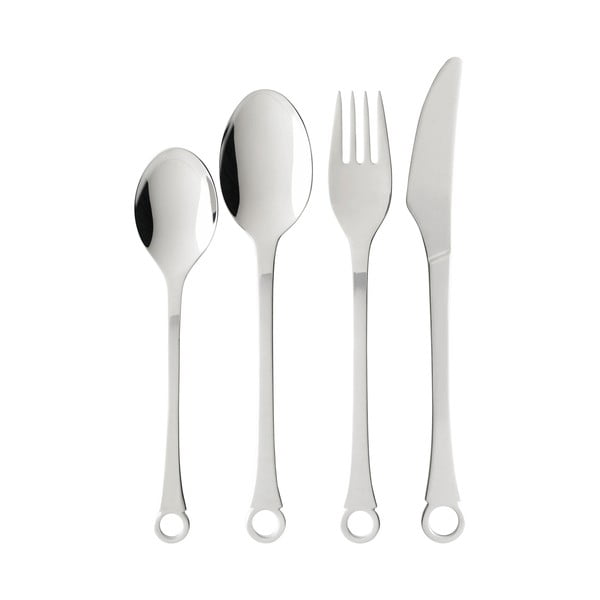 Posate in acciaio inox color argento 16 pezzi Pantry - Gense