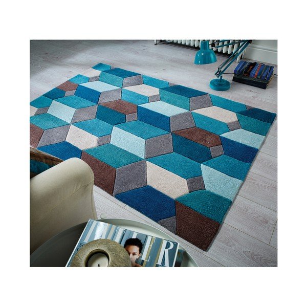 Tappeto blu , 120 x 170 cm Scope - Flair Rugs-image-4