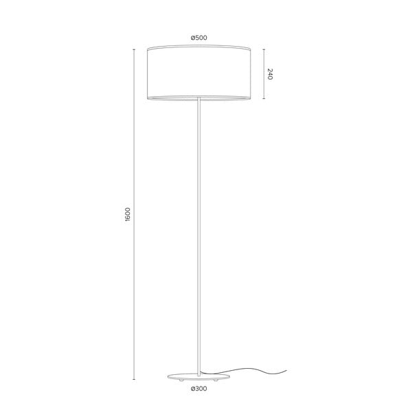 Lampada da terra nera MIKA Xl 1F Mika - Sotto Luce-image-3