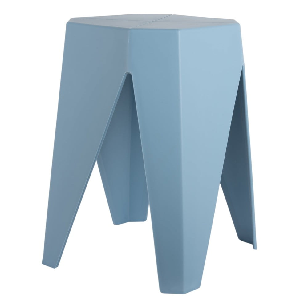 Sgabello blu in plastica Cherish – Leitmotiv | Sgabelli