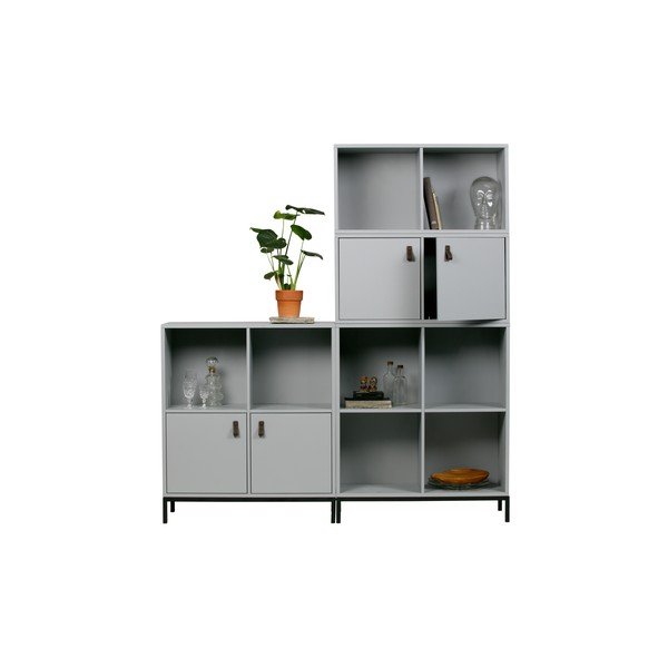 Mobile modulare in legno di pino grigio 81x41 cm Vt - vtwonen-image-4