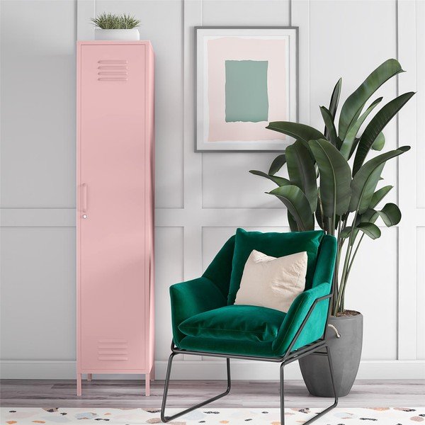 Mobile in metallo rosa 38x185 cm Cache - Novogratz-image-1