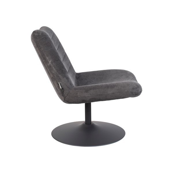 Poltrona in velluto grigio scuro Bubba - Zuiver-image-3