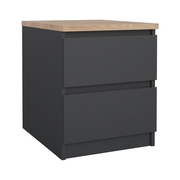 Comodino grigio scuro Naia – Tvilum