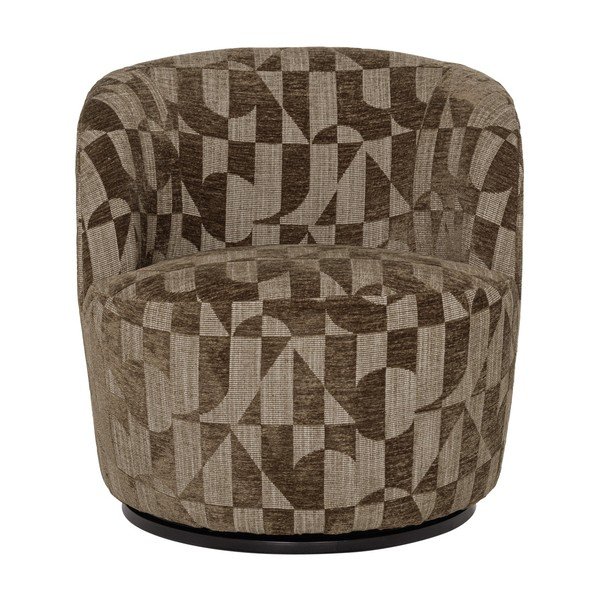 Poltrona color kaki girevole Serra – WOOOD