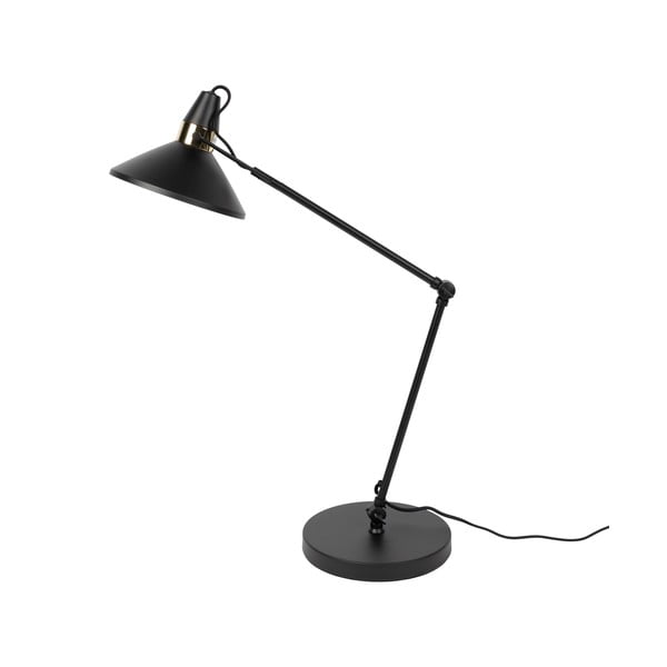 Lampada da tavolo nera con paralume in metallo (altezza 70 cm) Jona - White Label