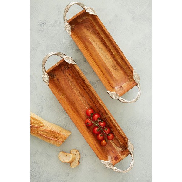 Vassoio in legno 14x54 cm Vine – Premier Housewares-image-1