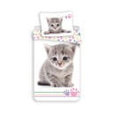 Set copripiumino e federa da bambini bianco in cotone per letto singolo 140x200 cm Kitten "Colour" – Jerry Fabrics