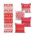 Set di 4 federe natalizie e runner da tavola Natale - Minimalist Cushion Covers