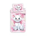 Set copripiumino e federa da bambini rosa in cotone per letto singolo 140x200 cm Marie Cat "Pink" – Jerry Fabrics