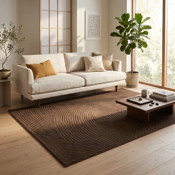 Tappeto marrone 120x170 cm Zephyr - ESTE-image-2