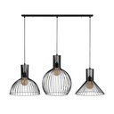 Lampadario nero con paralume in metallo Fellini – Opviq lights