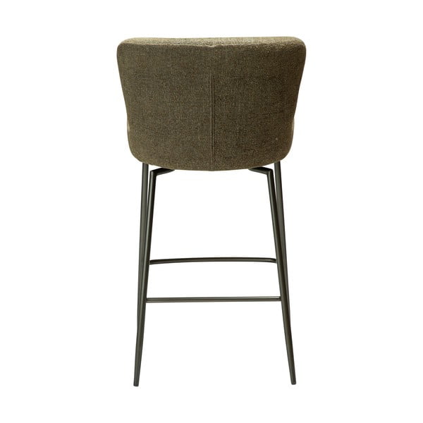 Sgabello da bar color kaki imbottito (altezza della seduta 67,5 cm) Glam – DAN-FORM Denmark-image-3