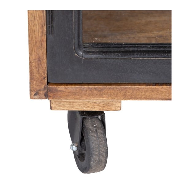 Vetrina in legno di mango di colore naturale 160x71 cm - Ixia-image-4