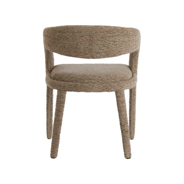 Sedia da pranzo marrone imbottito con braccioli Kyran – Light & Living-image-4