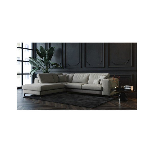 Divano letto grigio chiaro Devichy , angolo sinistro Rothe - devichy-image-4