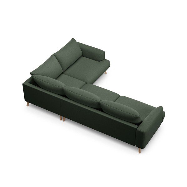 Divano angolare verde (con penisola a destra/con chaise lounge) Naomi – Micadoni -image-3