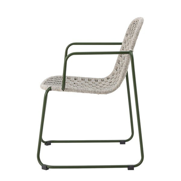 Sedia da esterno grigia in metallo Calana – Bloomingville-image-3