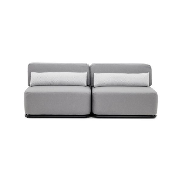 Divano modulare da giardino grigio chiaro 204 cm Straw - Sit Sit-image-2