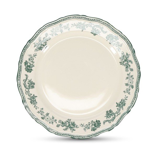 Piatto verde/avorio in porcellana ø 27 cm Cyril – S|P Collection