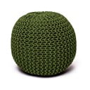 Poggiapiedi verde con rivestimento in lavorato a maglia Jagger – Bonami Essentials