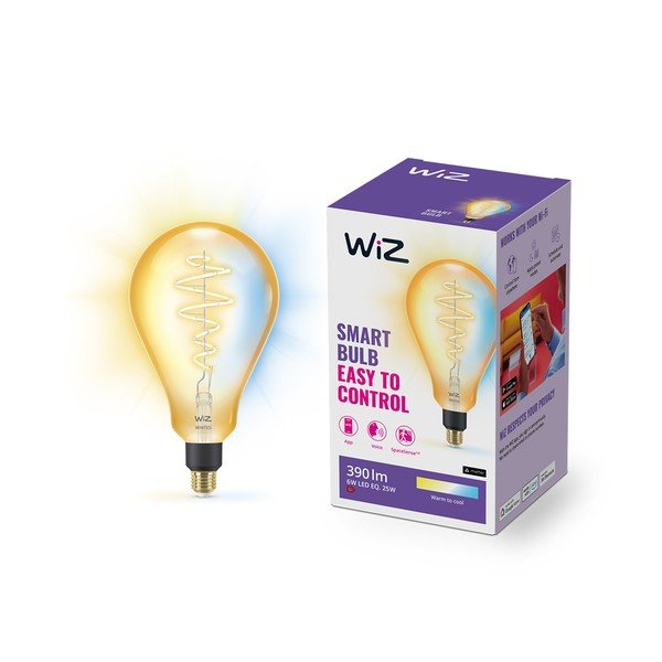 Lampadina smart con filamenti con presa E27, 6 W – WiZ-image-2
