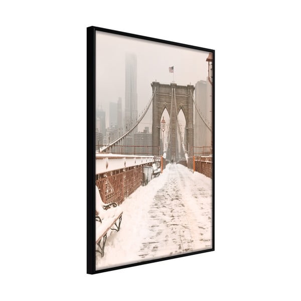 Poster in cornice, 30 x 45 cm Winter in New York - Artgeist