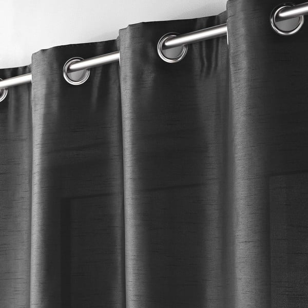 Tenda grigio scuro in microsatinato 140x240 cm Shana – douceur d'intérieur-image-2
